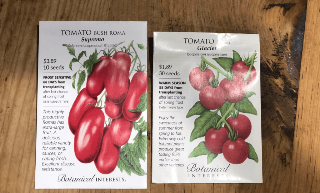Tomato Seed Packets
