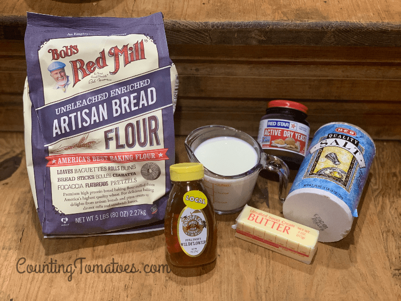 Milk and Honey Homemade Bread Ingredients