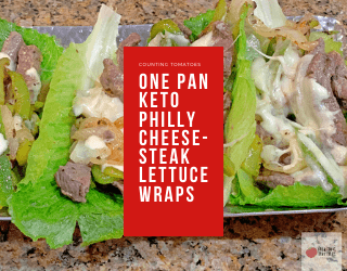 Easy One Pan Keto Philly Cheesesteak Lettuce Wrap Recipe