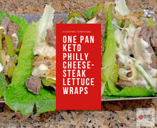 Easy One Pan Keto Philly Cheesesteak Lettuce Wrap Recipe