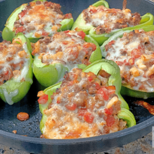 One Pan Keto Stuffed Bell Peppers