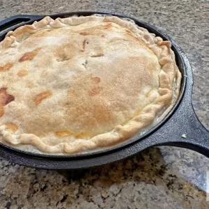 Quick Southern Chicken Pot Pie in a Skillet Recipe